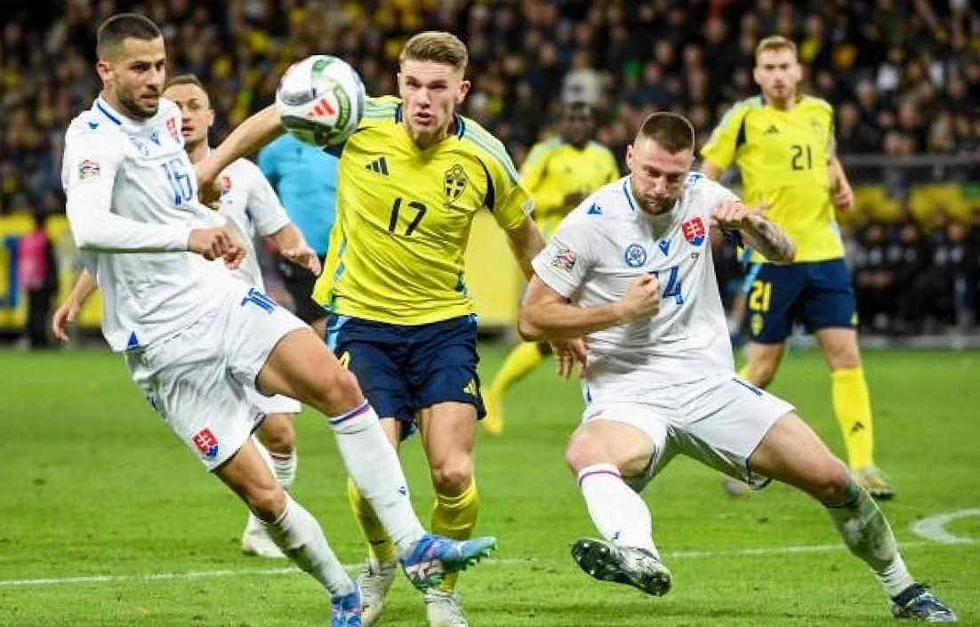 乐鱼-瑞典国家队客场击败斯洛伐克晋级